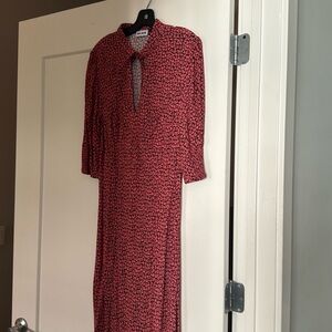 Pink and Black Patterned Skirt